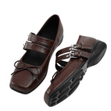 Amozae-back to school outfits Grunge Sleaze Ballet Flats