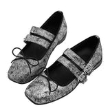 Amozae-back to school outfits Grunge Sleaze Ballet Flats