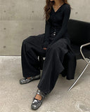 Amozae-back to school outfits Grunge Sleaze Ballet Flats