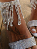 Amozae-Tassel Rhinestone Party Heels