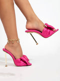 Amozae-Bow Square Toe Heels