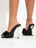 Amozae-Bow Square Toe Heels