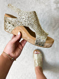 Amozae-Glitter Wedges Sandals