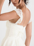 Amozae-nye outfits back to school dress  Kaia Ivory A-Line Mini Dress