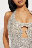 Amozae-nye outfits back to school dress  Key To My Heart Sequin Maxi Dress