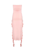 Amozae-NEW years eve dress to impress nyc outfits summer Serene Strapless Ruffle Dress