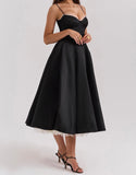 Amozae-nye outfits back to school dress  ‘Mademoiselleââ‚?Black Tulle Midi Dress