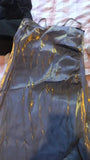 Amozae-nye outfits back to school dress  Metallic Asymmetric Tiered Ruffle Rosette Dress