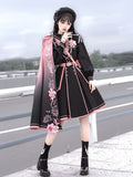 Amozae-nye outfits back to school dress  Military Lolita Dress & Cape