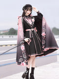 Amozae-nye outfits back to school dress  Military Lolita Dress & Cape
