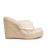 Amozae--Espadrille Wedge Thong Sandals