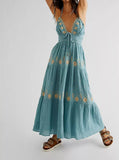 Amozae-nye outfits back to school dress  Real Love Embroidered Dress