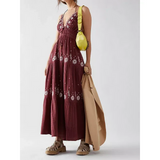 Amozae-nye outfits back to school dress  Real Love Embroidered Dress