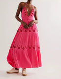 Amozae-nye outfits back to school dress  Real Love Embroidered Dress