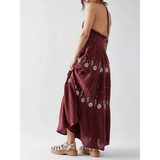 Amozae-nye outfits back to school dress  Real Love Embroidered Dress