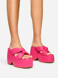 Amozae-Twisted Platform Wedge Sandals