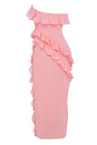 Amozae-nye outfits back to school dress  Sarina Ruffle Maxi Dress
