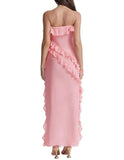 Amozae-nye outfits back to school dress  Sarina Ruffle Maxi Dress
