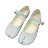 Amozae-back to school outfits French Girl Split-Toe Tabi Ballet Flats