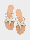 Amozae-Starfish Pattern Beaded Sandals