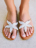 Amozae-Starfish Pattern Beaded Sandals