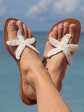 Amozae-Starfish Pattern Beaded Sandals