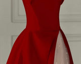Amozae-nye outfits back to school dress  Strapless High Slit Glitter Tulle Maxi Dress