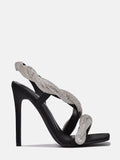 Amozae-Rhinestone Wrap Ankle Stiletto Heels