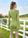 Amozae-nye outfits back to school dress  Wildest Dreams Flare Sleeve Mini Dress
