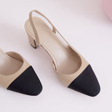 Amozae-Peace Cap Toe Slingback Pumps