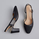 Amozae-Peace Cap Toe Slingback Pumps