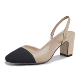 Amozae-Peace Cap Toe Slingback Pumps