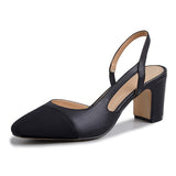 Amozae-Peace Cap Toe Slingback Pumps