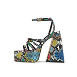 Amozae-Dior Platform Chunky Heel Strappy Sandals