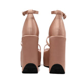 Amozae-Elena Platform Wedge Strappy Sandals