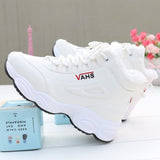 Amozae New Autumn Sneakers Woman Vulcanized Shoes Suede Female PU Leather Outdoor Lace-Up Plus Hair Thicken Sneakers Women