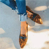 Amozae  British Style Flats Women Spring New Fashion Leopard Pointed Toe Slip On Ladies Comfy Loafers 35-45 Dress Office Party Shoe