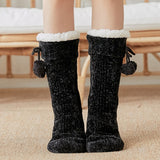 Women Slippers for Home Sock with Fur Warm Plush Bedroom Slippers Non-slip Soft Indoor Slippers Comfy Shoes for Female 2020