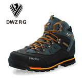 DWZRG Men Hiking Shoes Waterproof Leather Shoes Climbing & Fishing Shoes New Popular Outdoor Shoes Men High Top Winter Boots