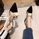 Amozae-Wertzk New Arrival bowknot Women Slippers pointed Toe High heels Slippers Ladies Fashion women Shoes zapatos mujer