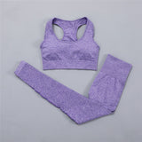 Amozae Seamless Yoga Set Gym Clothing Workout Clothes For Women Gym Set High Waist Sport Outfit Yoga Fitness Suit