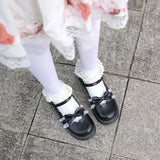 Amozae Sweet Lolita Shoes women Harajuku Cute shoes lolita shoes bow black platform shoes Loli Round Head Women Shoes Princess 2022 A10