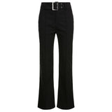Amozae Push Up Skinny Black Flared Pants Casual Summer Straight Trousers Women Fashion 90S 2000S Aesthetic Joggers