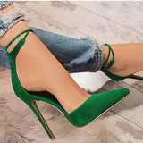 Back to College   Ladies High Heels New Lace Wedding Party Office Sandals Women's Shoes Shoes Thin Comfortable Casual Banquet