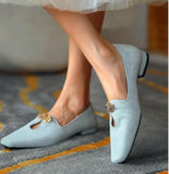 Ladies Flat Shoes Round Toe Solid Color Single Shoes Retro Elegant Shoes Casual Office Shoes Lazy Shoe Covers Wear Shoes Women