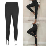 Amozae-  Casual Skinny Elastic High Waist Stretchy Sports Sweatpants Women Trousers Slit Fashion Flared Leggings Joggers 2024