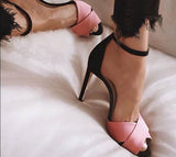 202Women Summer High Heels Wedding Shoes Gladiator Women Heels Ladies Shoes Female Fashion Open Toe Sandals Stiletto
