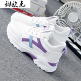 Amozae-- Women Sneakers Fashion Casual Shoes Woman Comfortable Breathable White Flats Female Platform Sneaker Zapatos Rojos Mujer