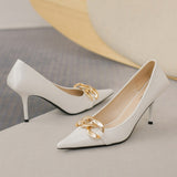 2021 Luxury Women Green 8cm High Heels Pumps Scarpins Office Lady Designer Prom Stiletto Low Heels Dress Wedding Bridal Shoes