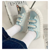 Women's Sports Kawaii Platform Japan Canvas Shoes Sneakers Flat Rubber Sole Casual Vulcanize Running Trainers Athletic Anime